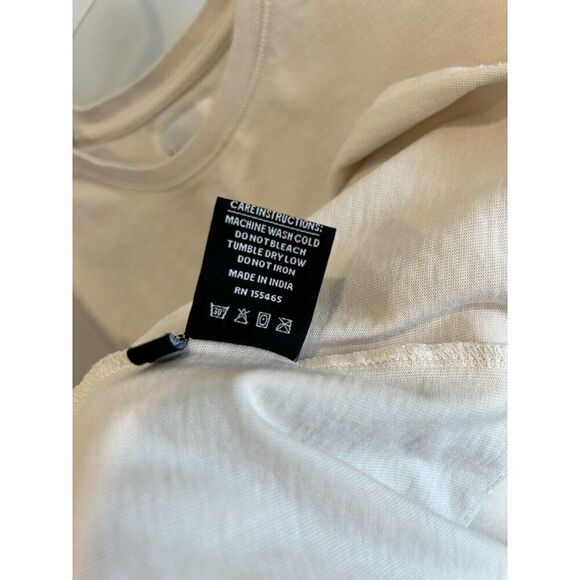 CHNGE Women's Oversized Long Sleeve Size S Climate Neutral Equality Off-White - Picture 7 of 10